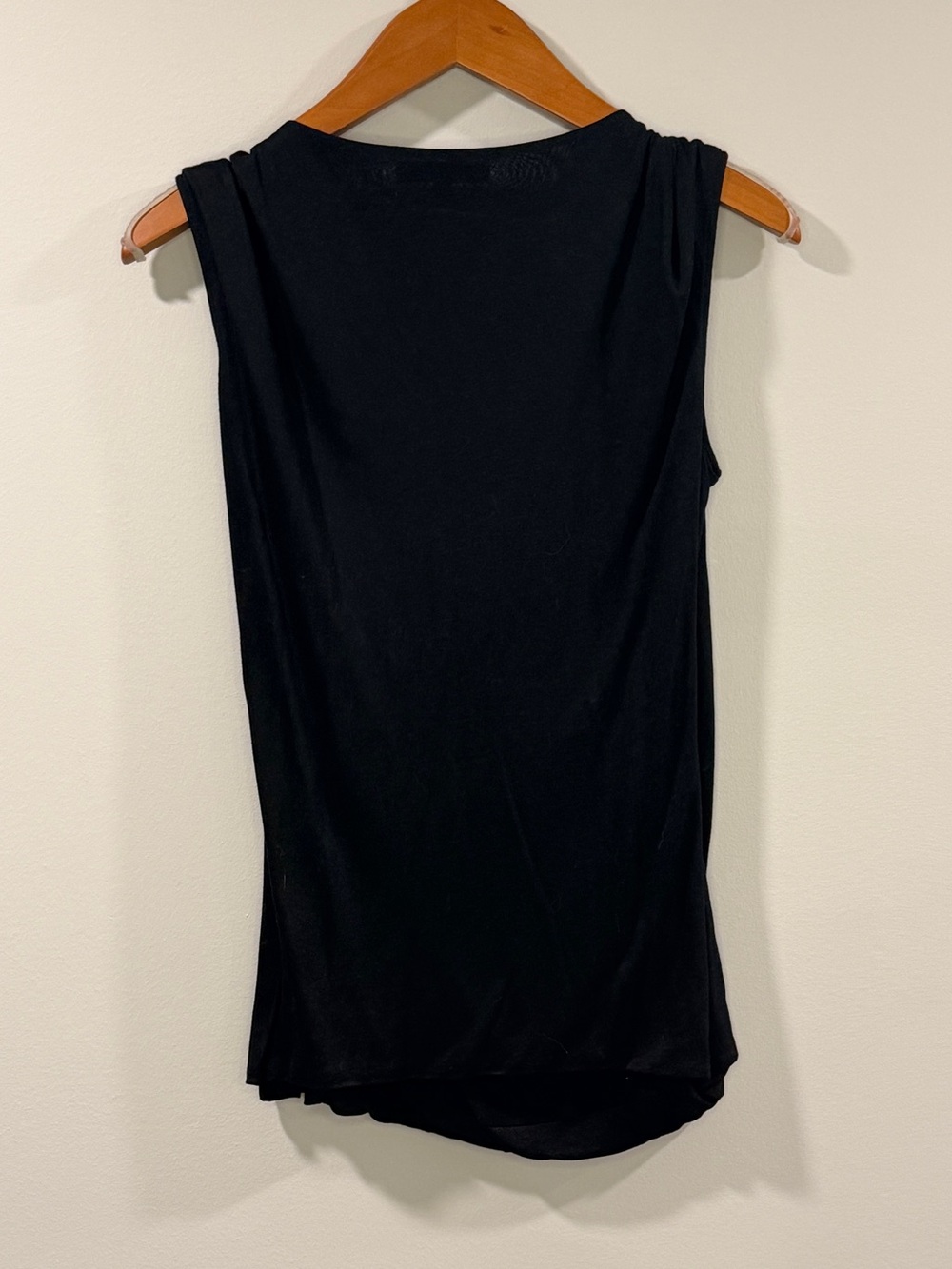 Classiques Entier Women’s Black Ruffle-Trim Sleeveless Drape Camisole Size L - Picture 3 of 10